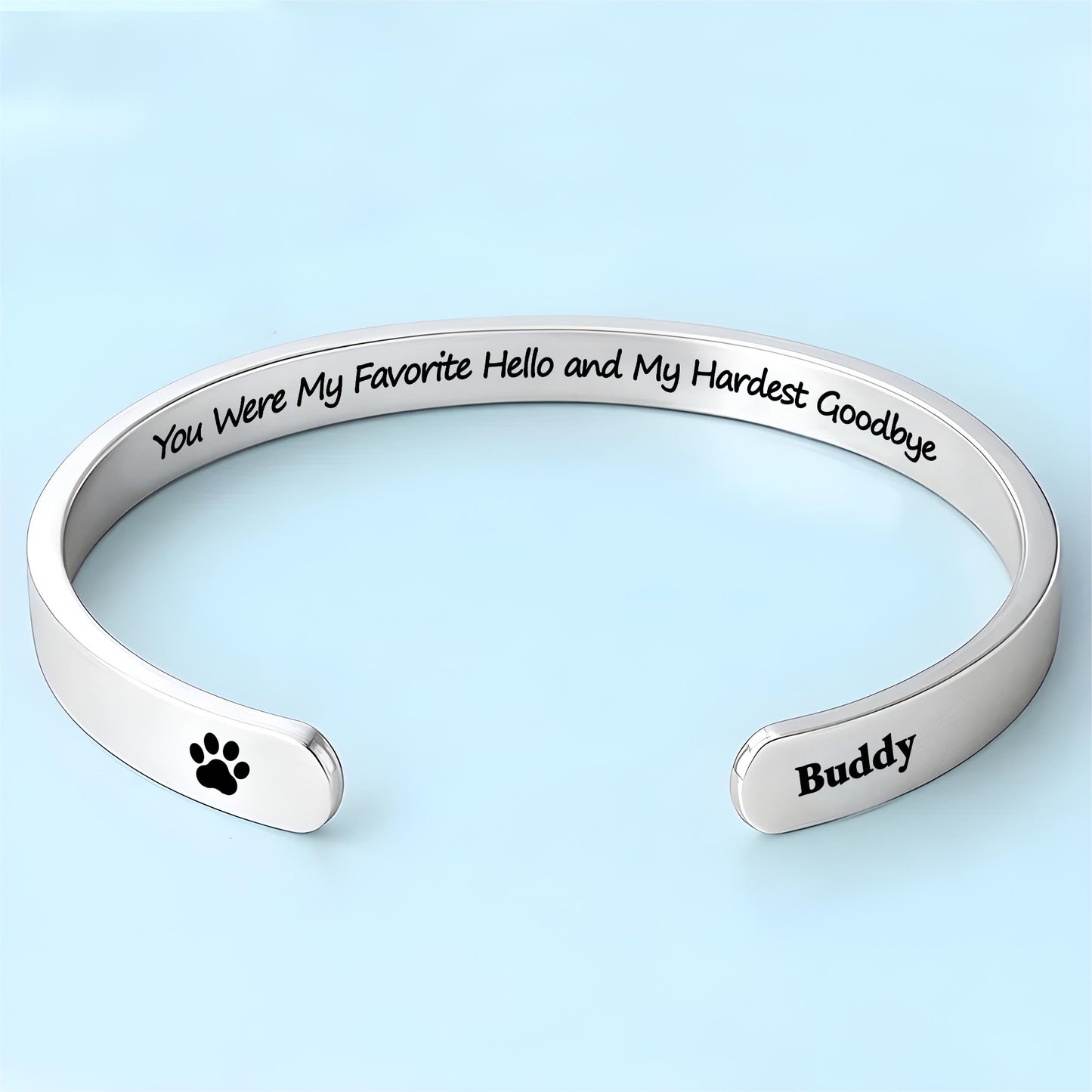 I Will Carry You With Me Until I See You Again, Wings And Paw Print