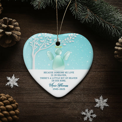 Because Someone We Love Is In Heaven, Angel And Snowflakes