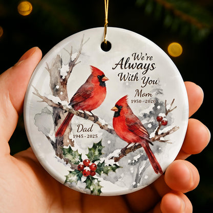 I'm Always With You Cardinal Snow Scene