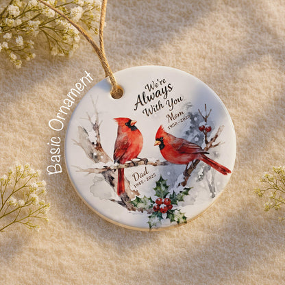 I'm Always With You Cardinal Snow Scene