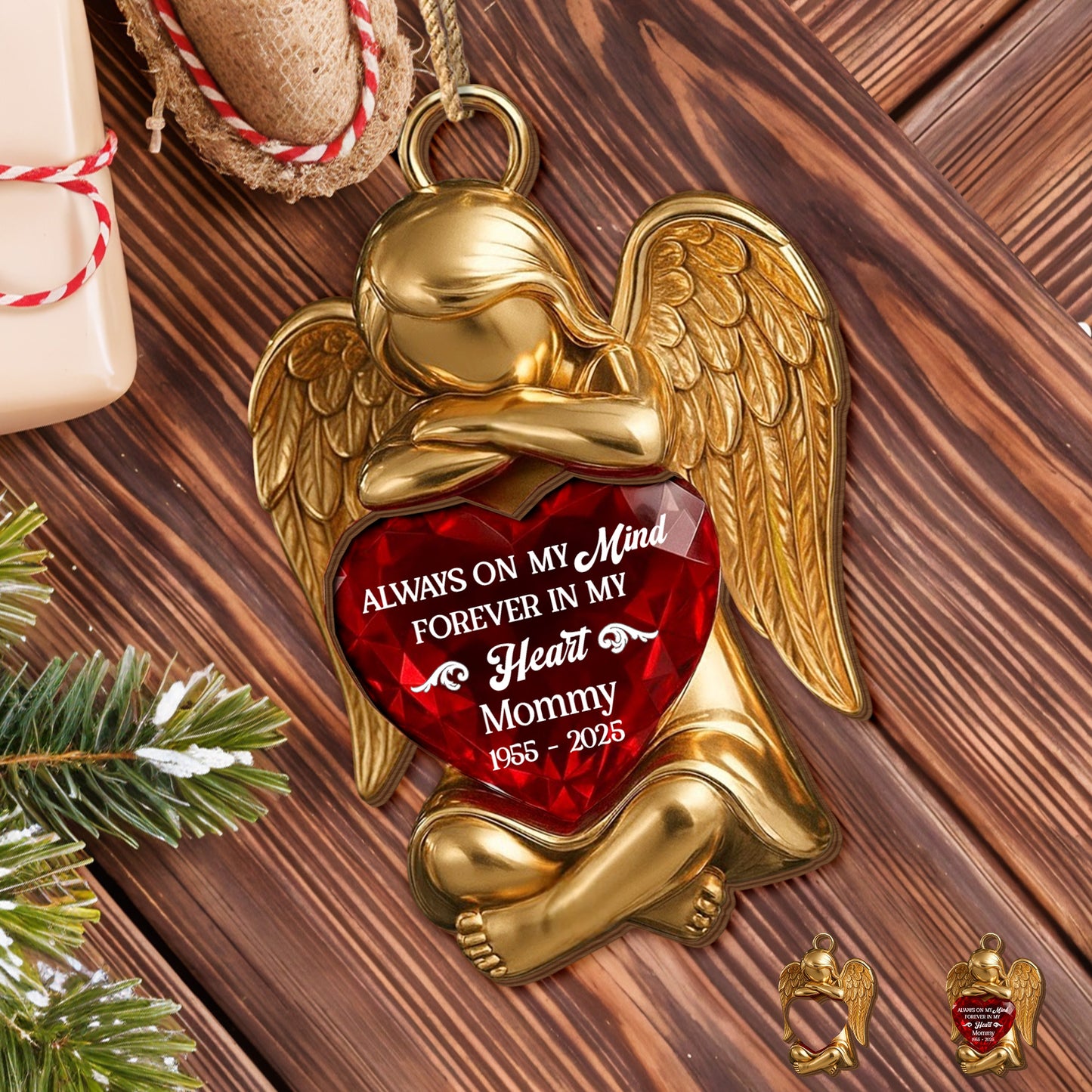 Always On My Mind Forever In My Heart Angel Heart Ornament
