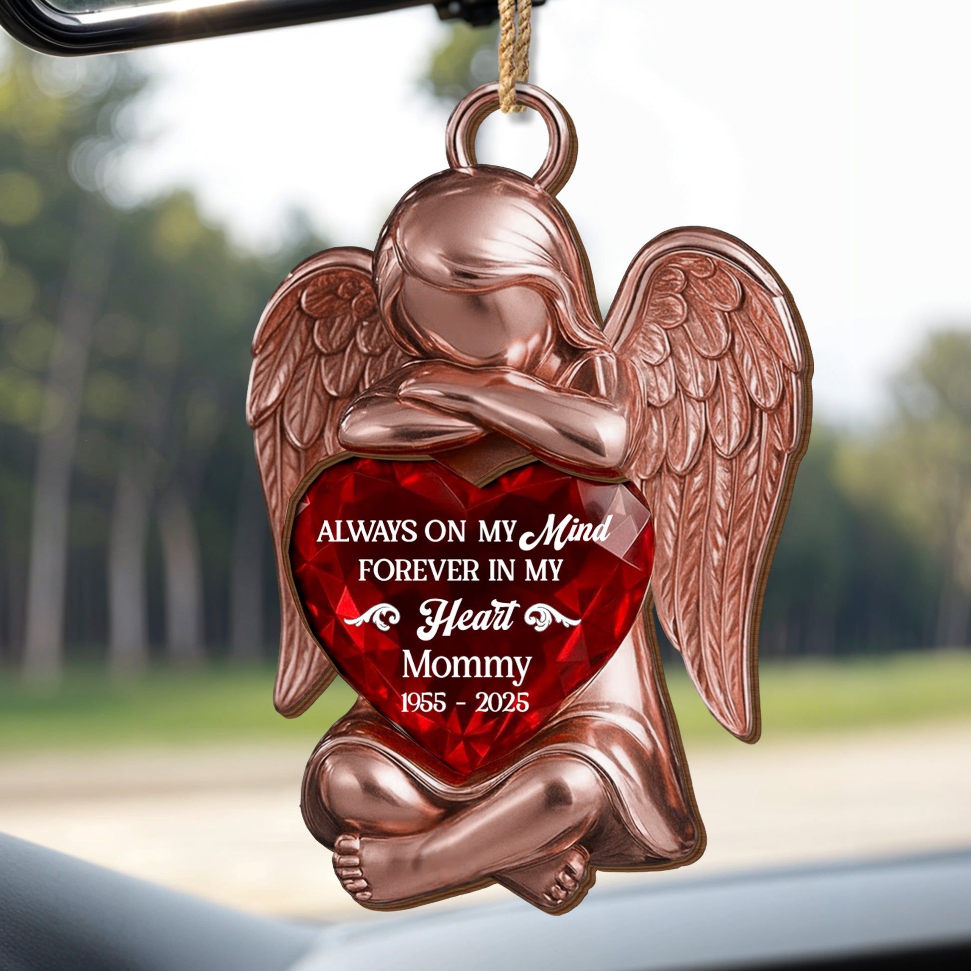 Always On My Mind Forever In My Heart Angel Heart Ornament