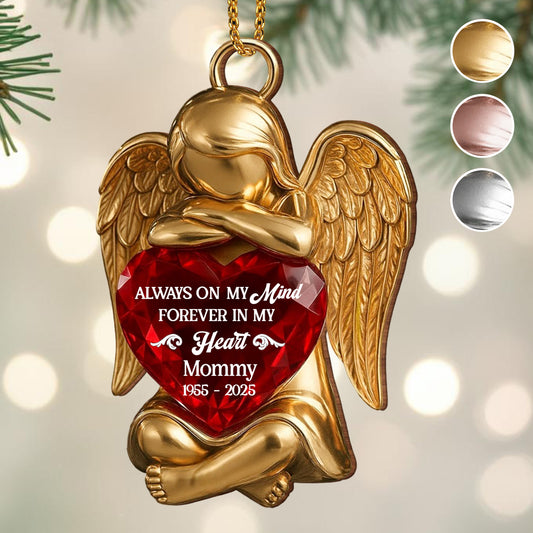 Always On My Mind Forever In My Heart Angel Heart Ornament