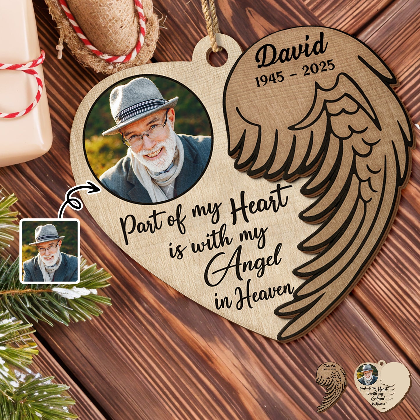 Part Of My Heart Is With My Angel In Heaven, Angel Wings