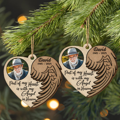 Part Of My Heart Is With My Angel In Heaven, Angel Wings