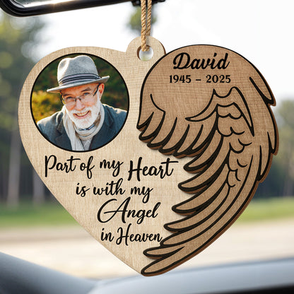 Part Of My Heart Is With My Angel In Heaven, Angel Wings