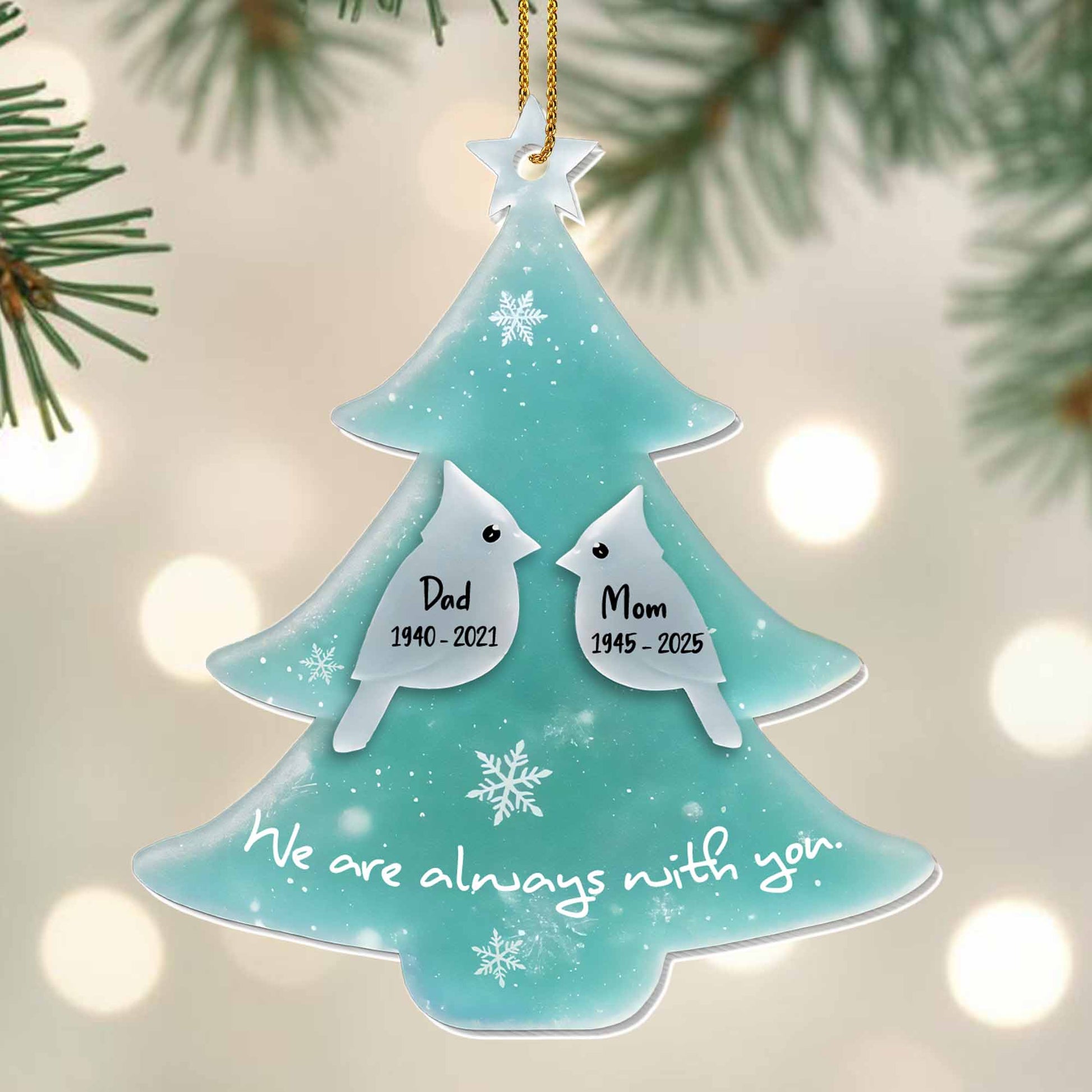 We Are Always With You Christmas Tree Ornament