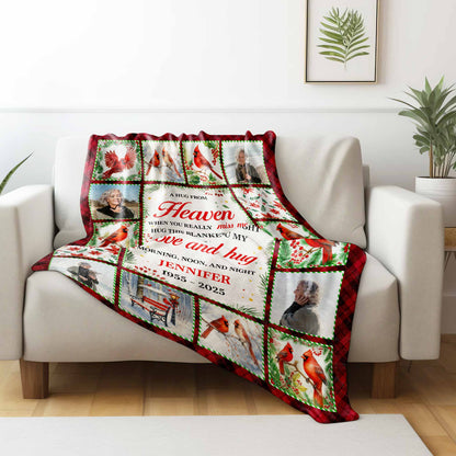 A Hug From Heaven, Blanket With Cardinal Birds And Holly Berries
