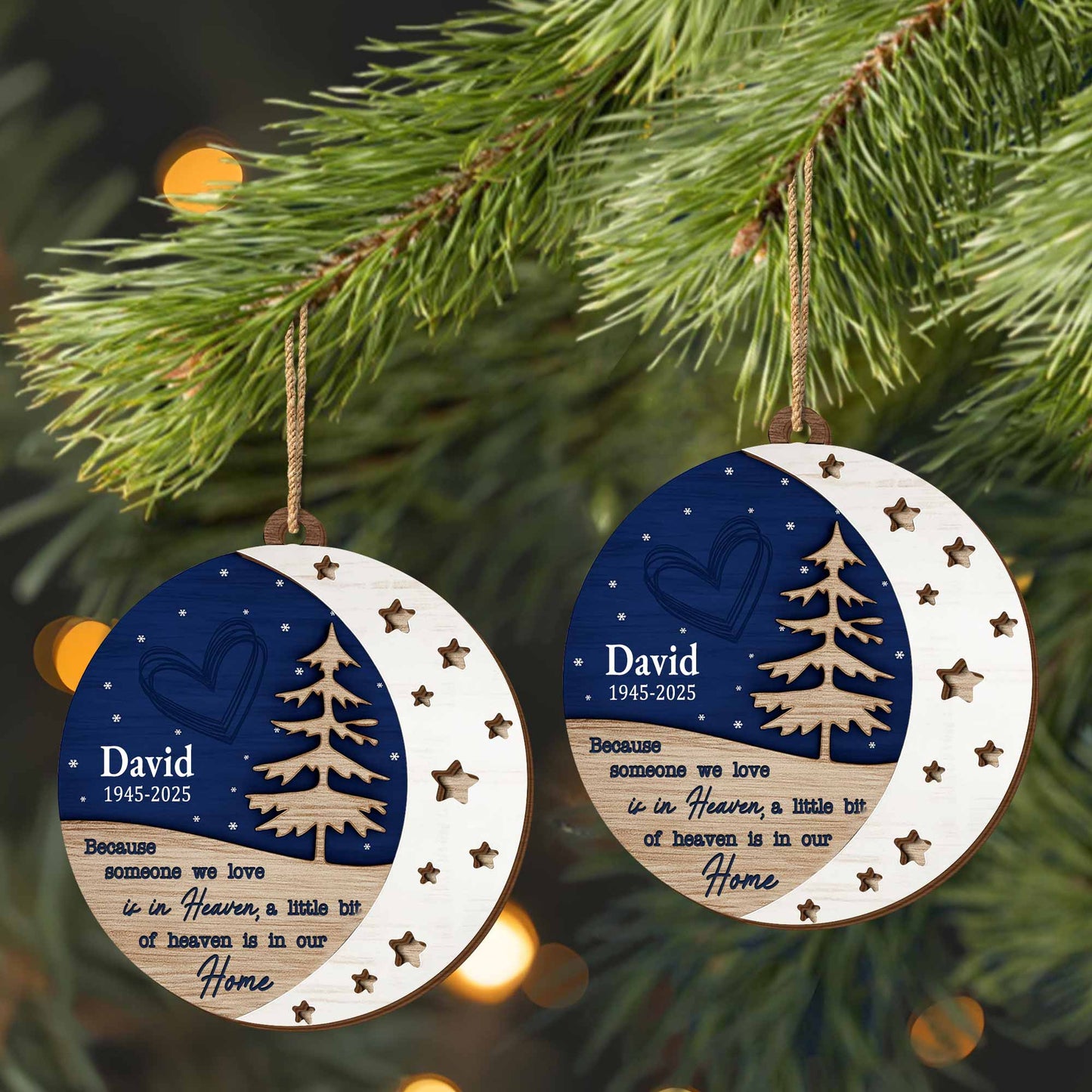 A Little Bit Of Heaven In Our Home, Christmas Tree And Stars