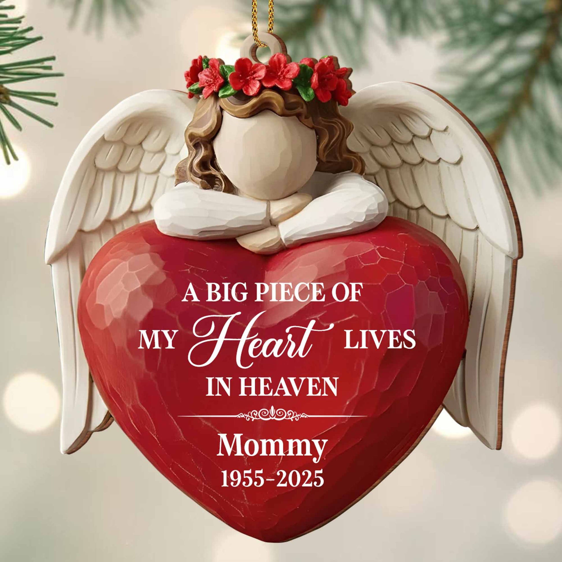 A Big Piece Of My Heart Lives In Heaven, Angel Heart Wings