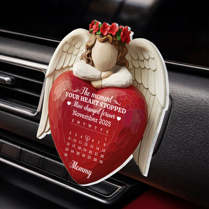 The Moment Your Heart Stopped Mine Changed Forever Angel Wings Heart Calendar