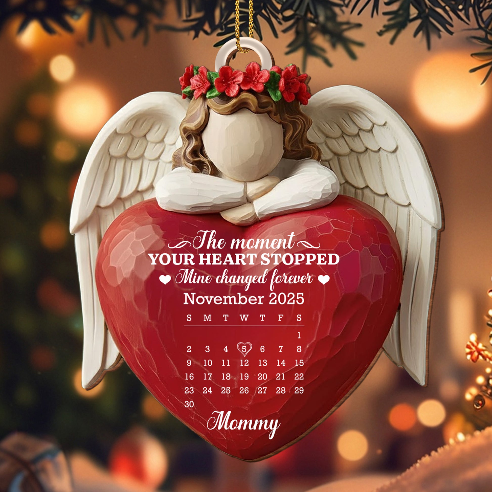 The Moment Your Heart Stopped, Angel Holding Heart