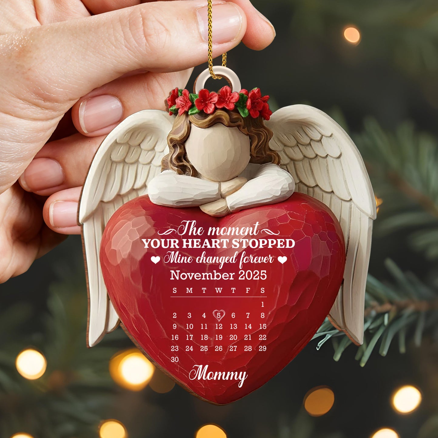 The Moment Your Heart Stopped, Angel Holding Heart