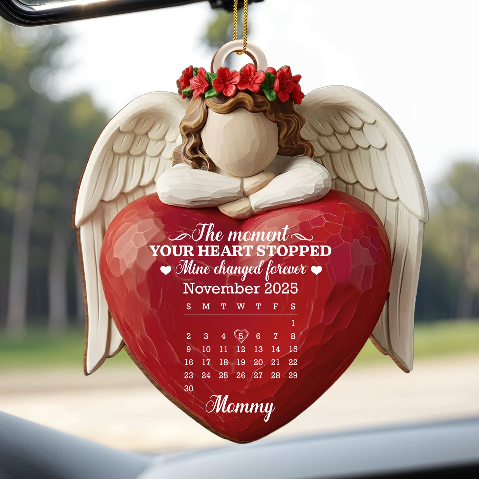 The Moment Your Heart Stopped, Angel Holding Heart