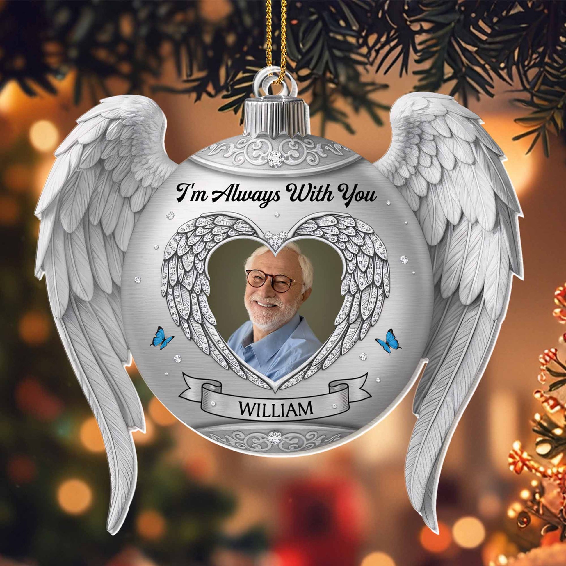 I'm Always With You, Angel Wings Heart Frame