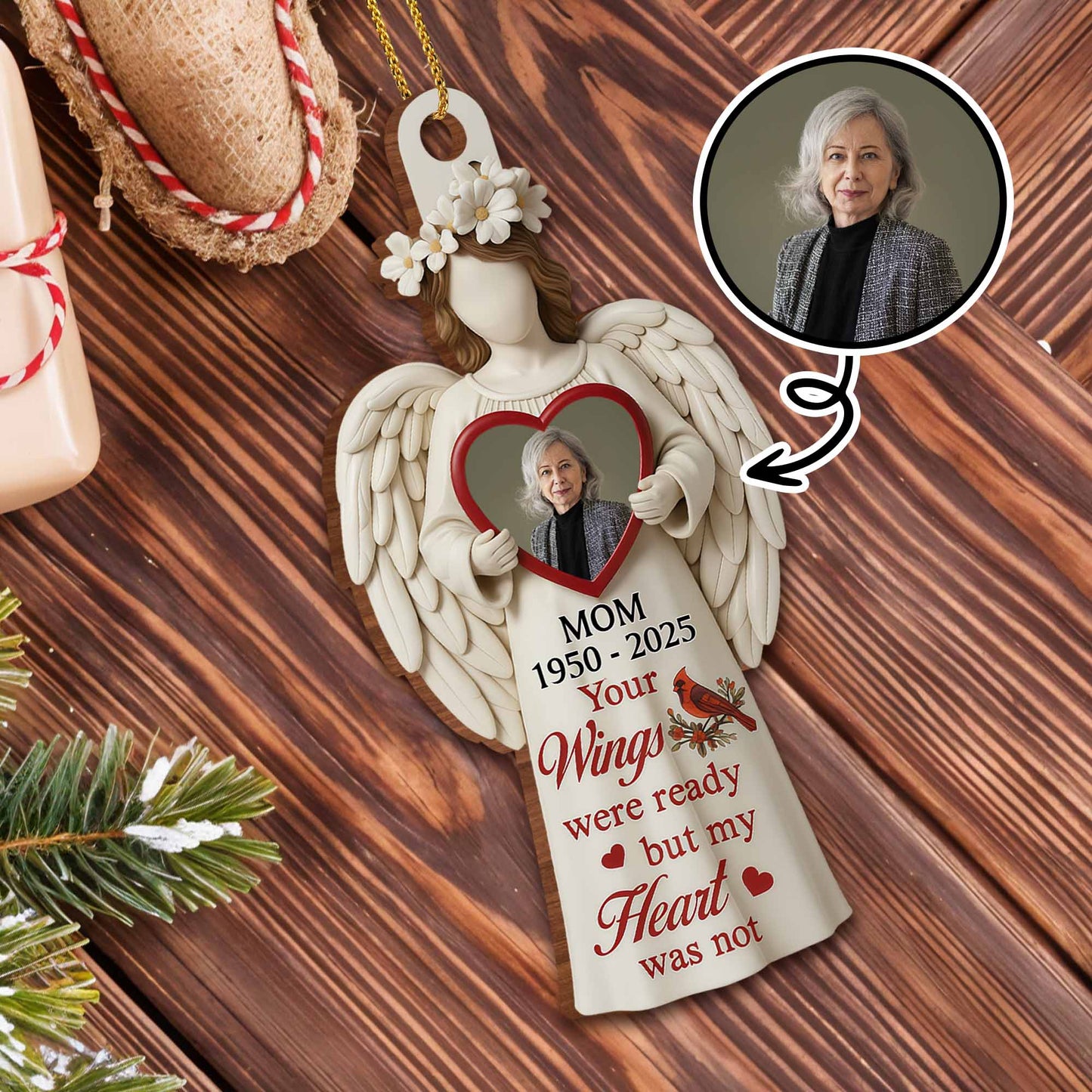 Your Wings Were Ready But My Heart Was Not Angel Ornament