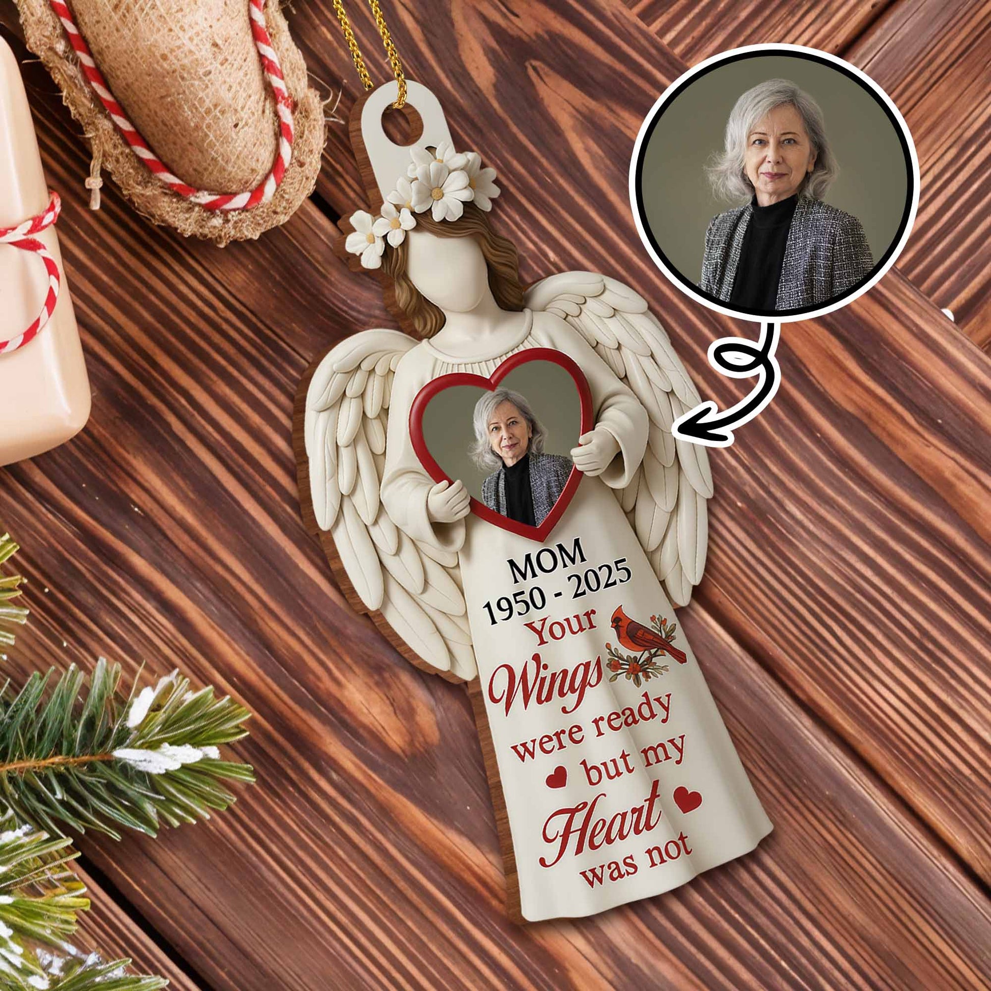 Your Wings Were Ready But My Heart Was Not Angel Ornament