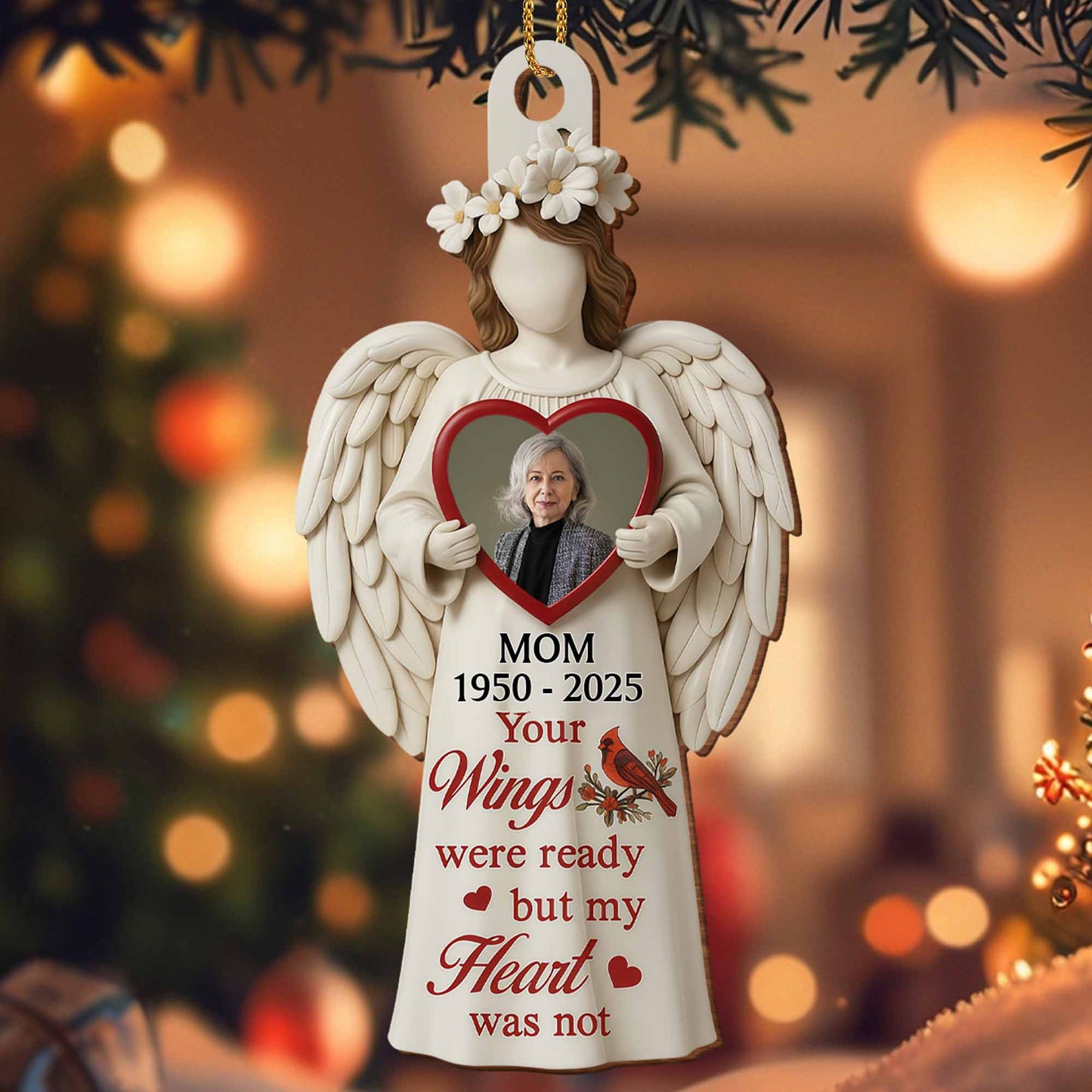 Your Wings Were Ready But My Heart Was Not Angel Ornament