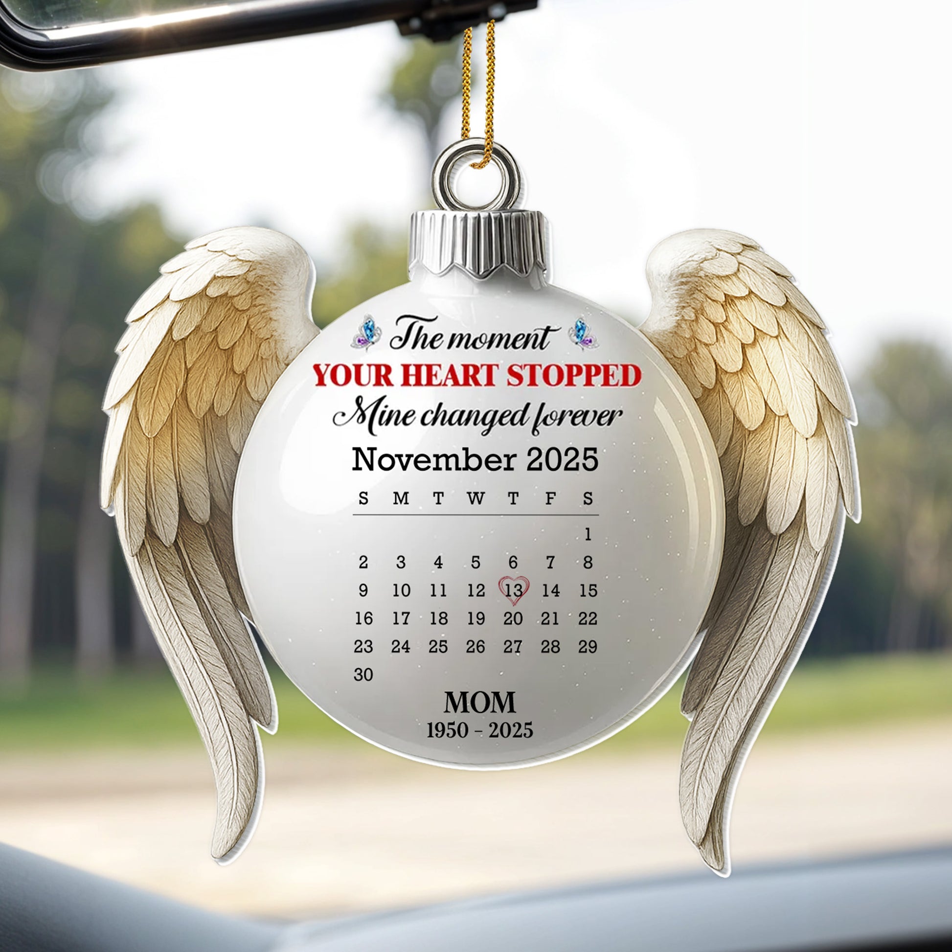 The Moment Your Heart Stopped, Life Changed, Wings Calendar