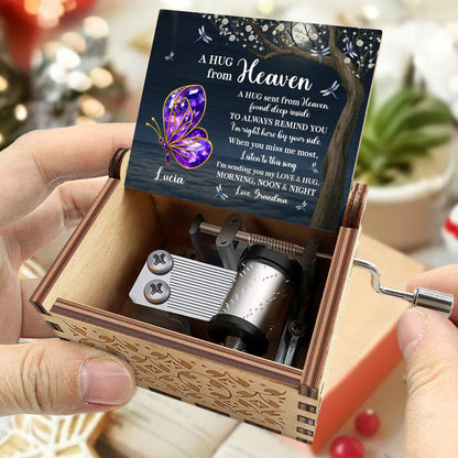 A Hug From Heaven With Butterfly And Tree Design