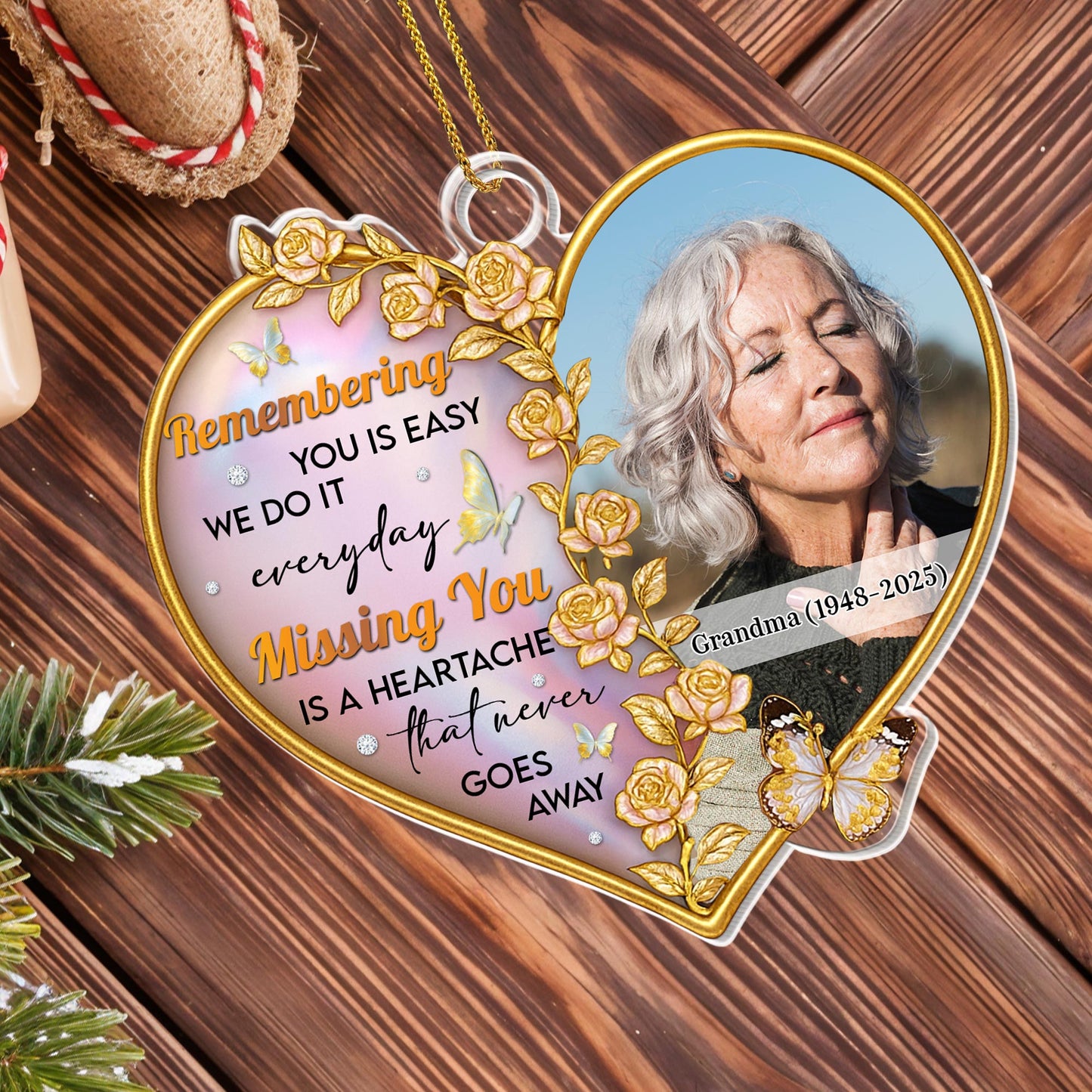 Remembering You Is Easy With Roses And Butterfly Design