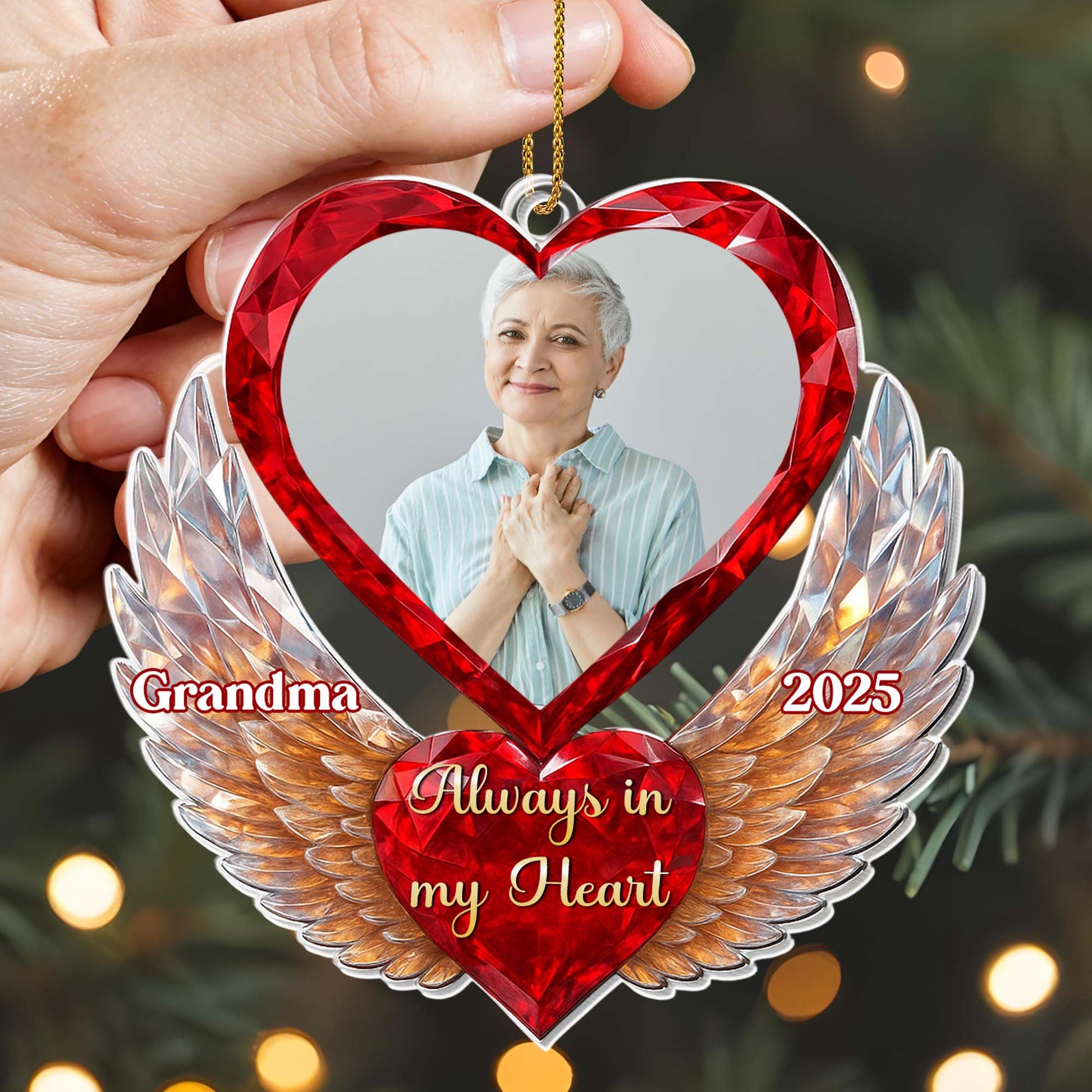 Always In My Heart With Heart And Wings Design