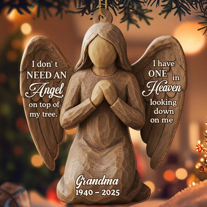 I Don't Need an Angel on Top of My Tree, Angel With Wings