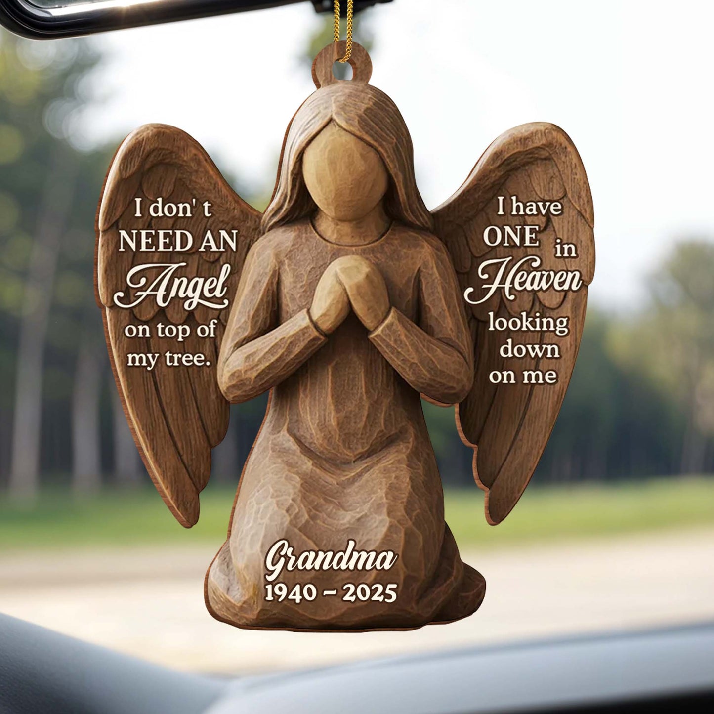 I Don't Need an Angel on Top of My Tree, Angel With Wings