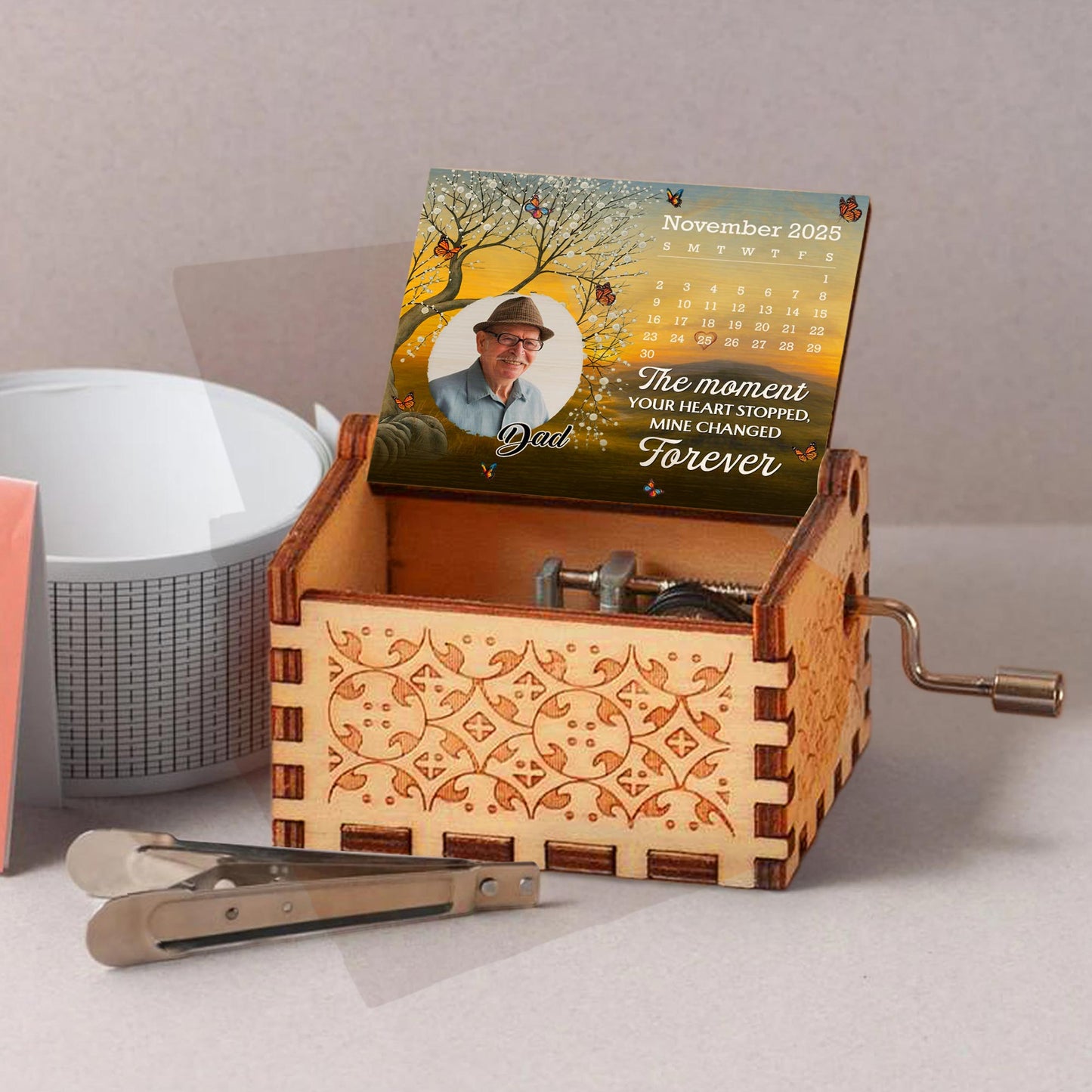 The Moment Your Heart Stopped, Tree And Butterflies Design