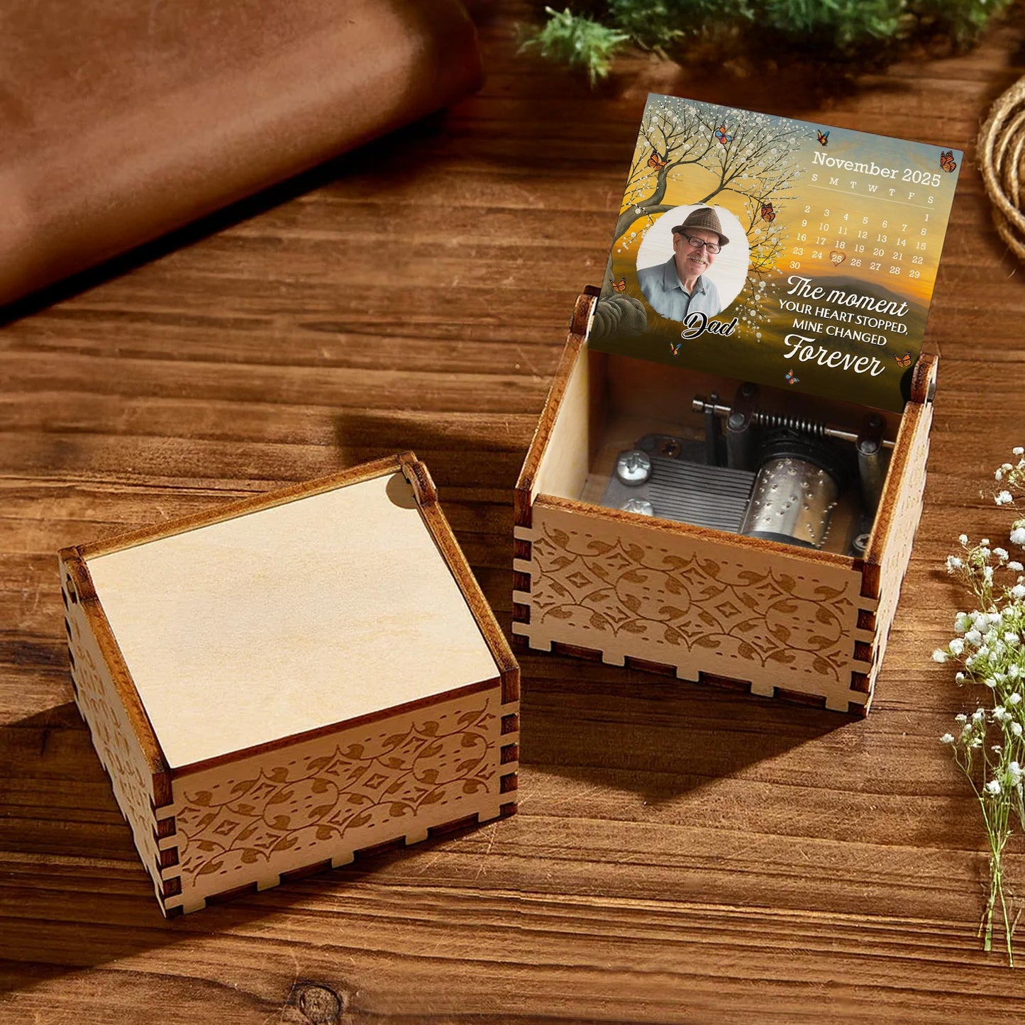 The Moment Your Heart Stopped, Tree And Butterflies Design