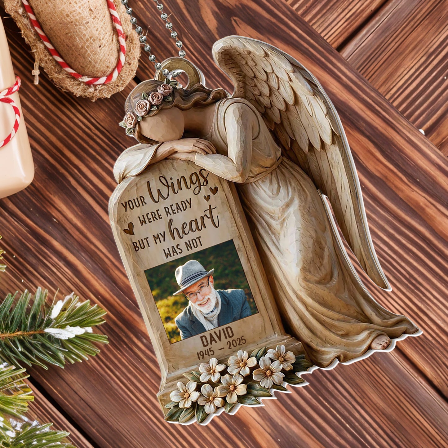 Your Wings Were Ready But My Heart Was Not Angel Ornament