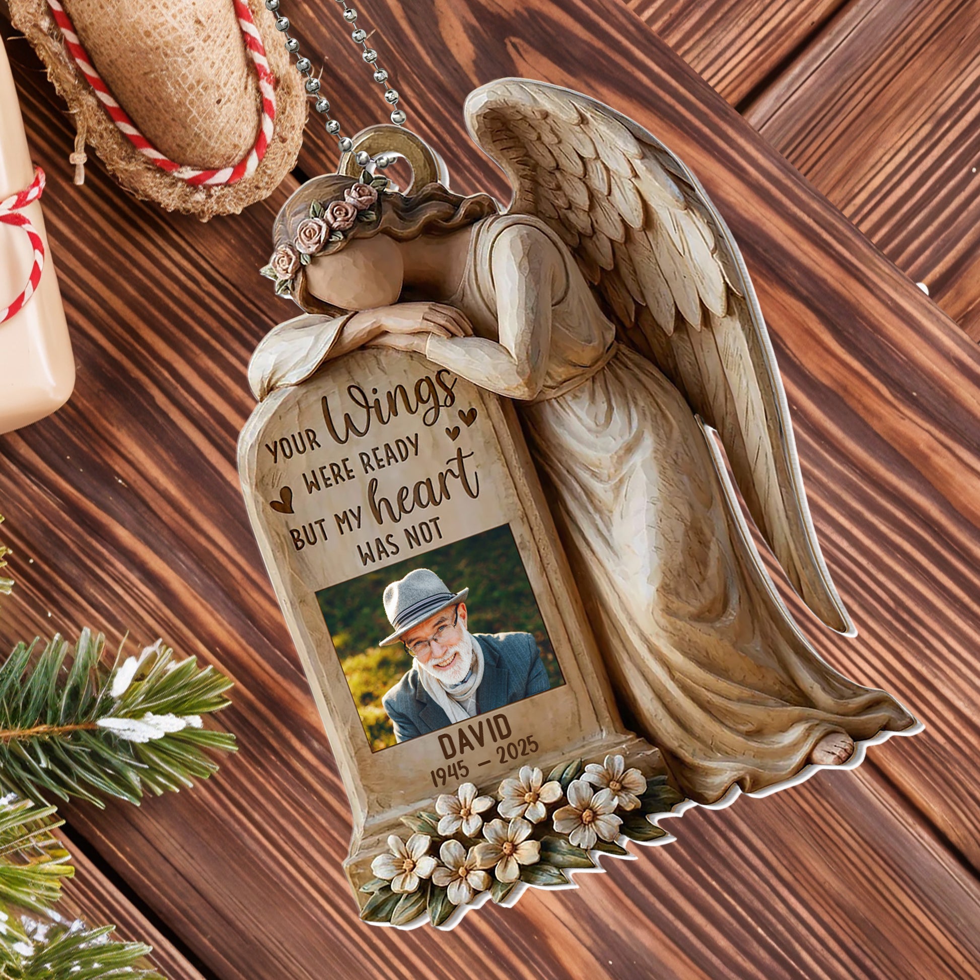 Your Wings Were Ready But My Heart Was Not Angel Ornament