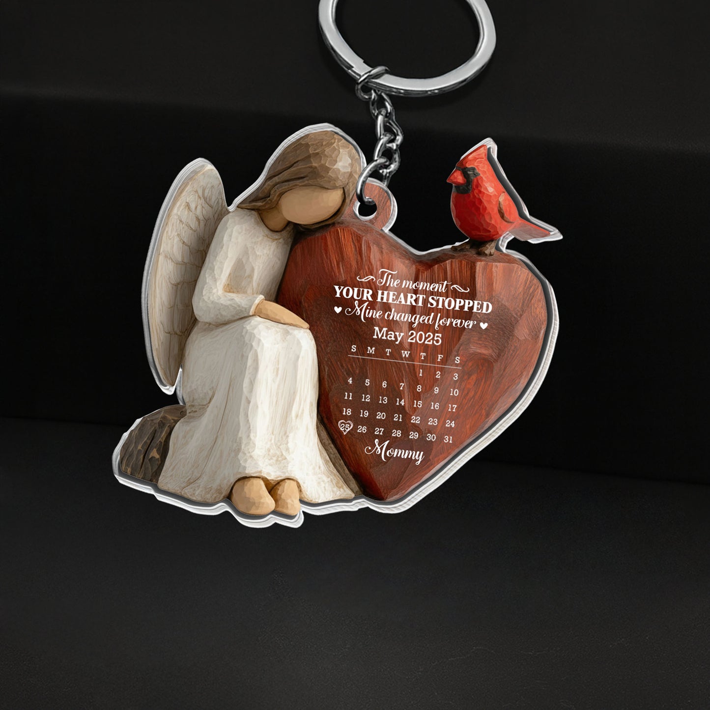 The Moment Your Heart Stopped, Angel And Cardinal Bird Design