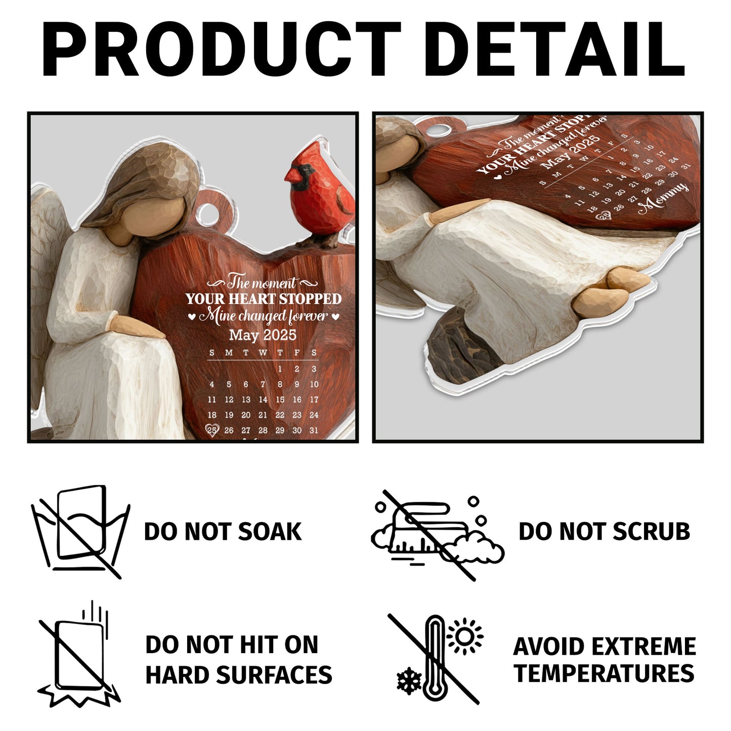 The Moment Your Heart Stopped, Angel And Cardinal Bird Design