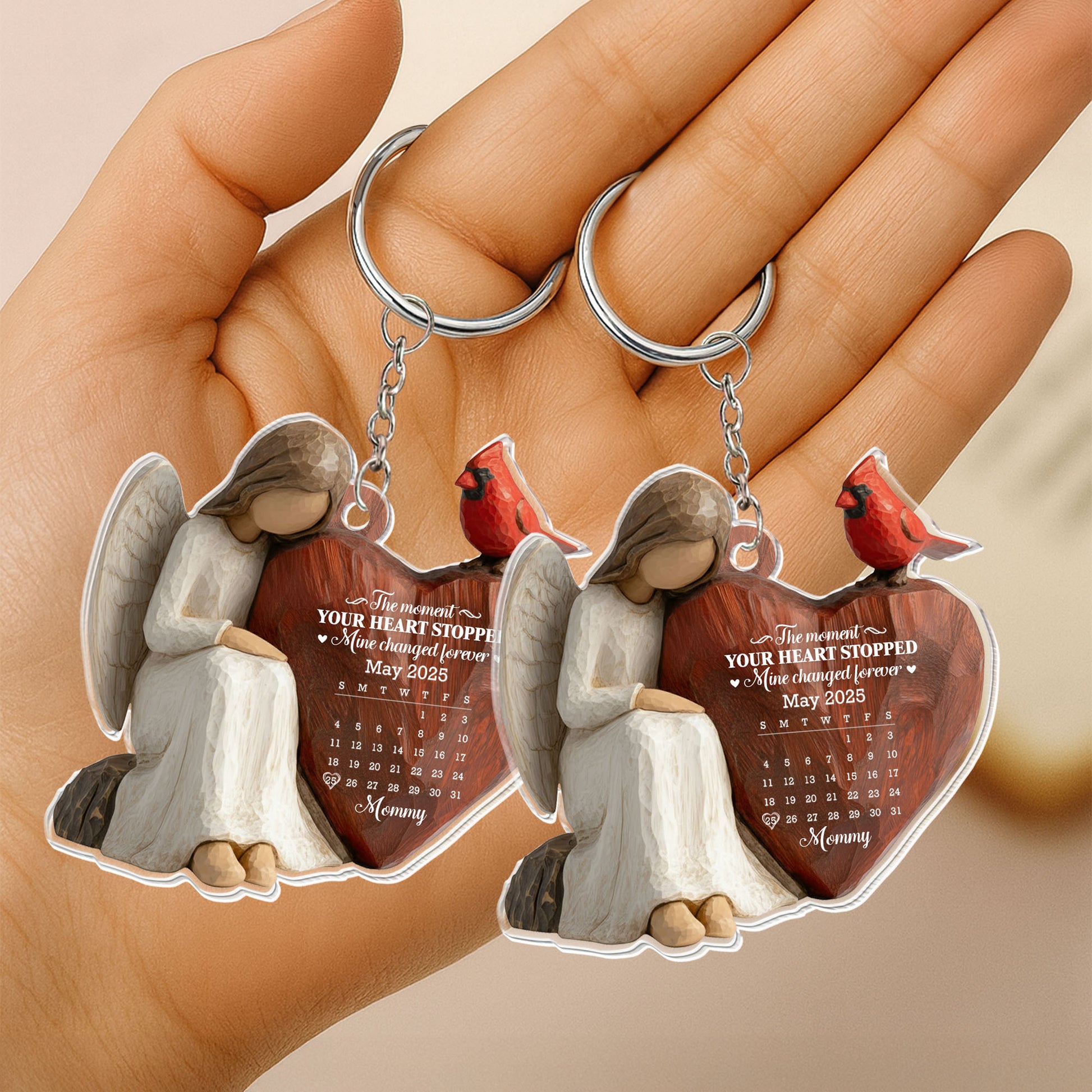 The Moment Your Heart Stopped, Angel And Cardinal Bird Design