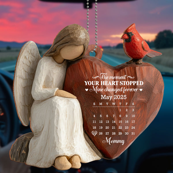 The Moment Your Heart Stopped, Angel And Bird Heart Ornament