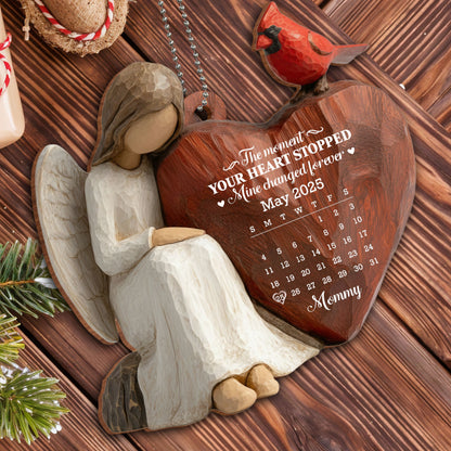 The Moment Your Heart Stopped, Angel And Bird Heart Ornament