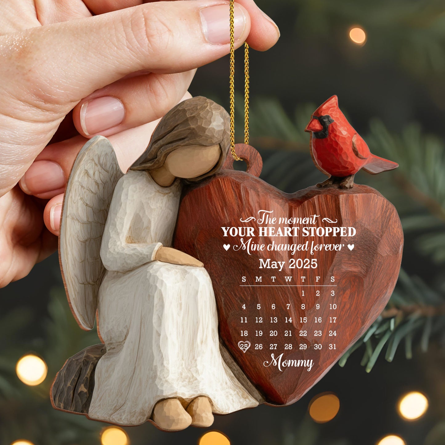 The Moment Your Heart Stopped, Angel Holding Heart