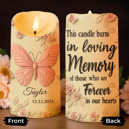 In Loving Memory Forever In Our Hearts Butterfly And Roses