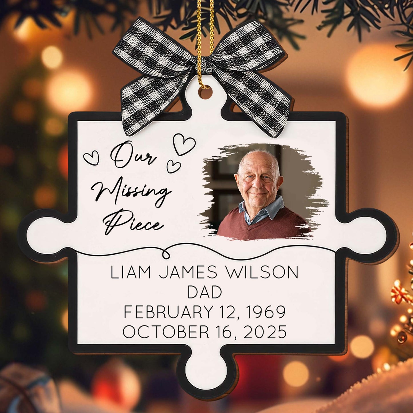 Our Missing Piece With Puzzle Piece Design