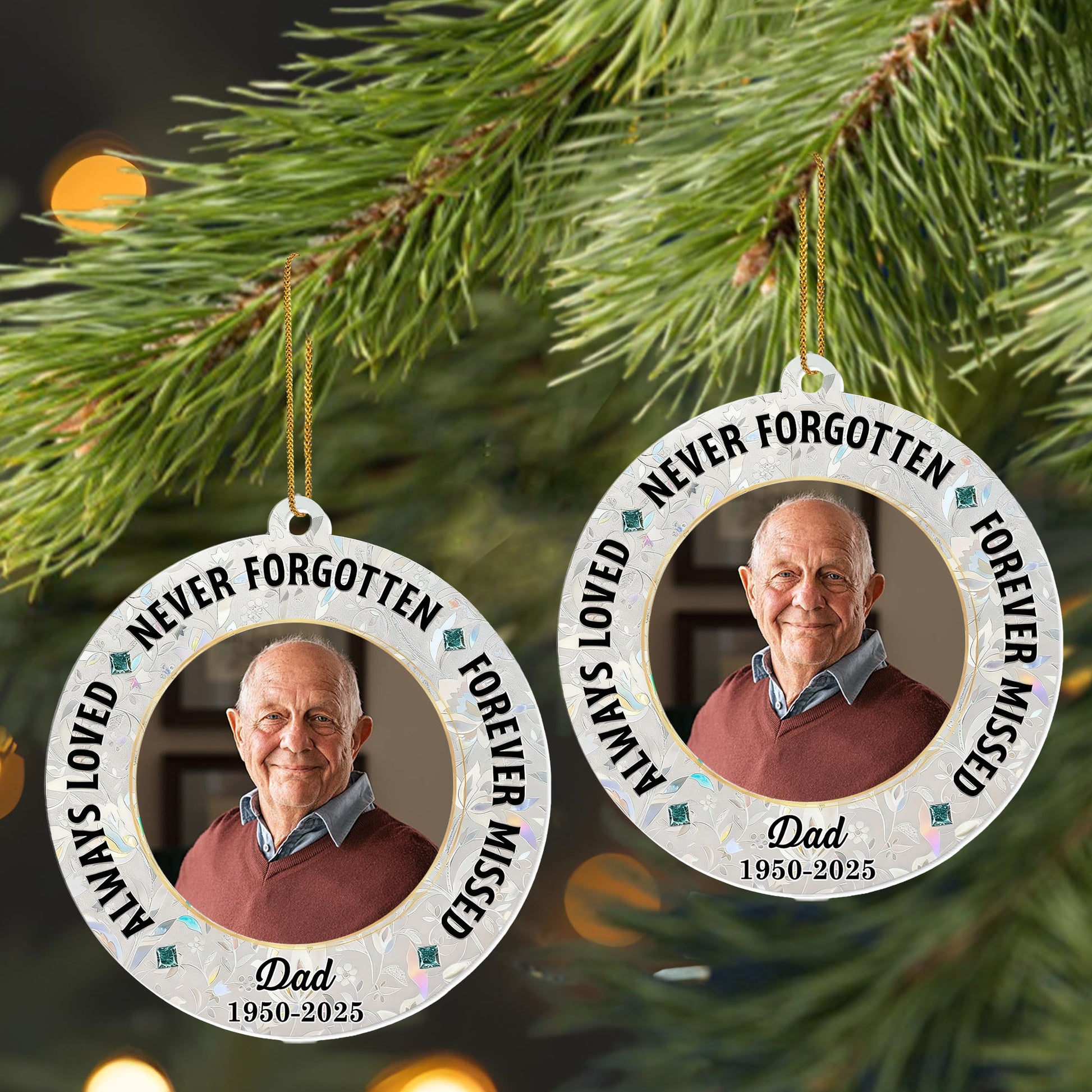 Always Loved, Never Forgotten, Decorative Memorial Ornament