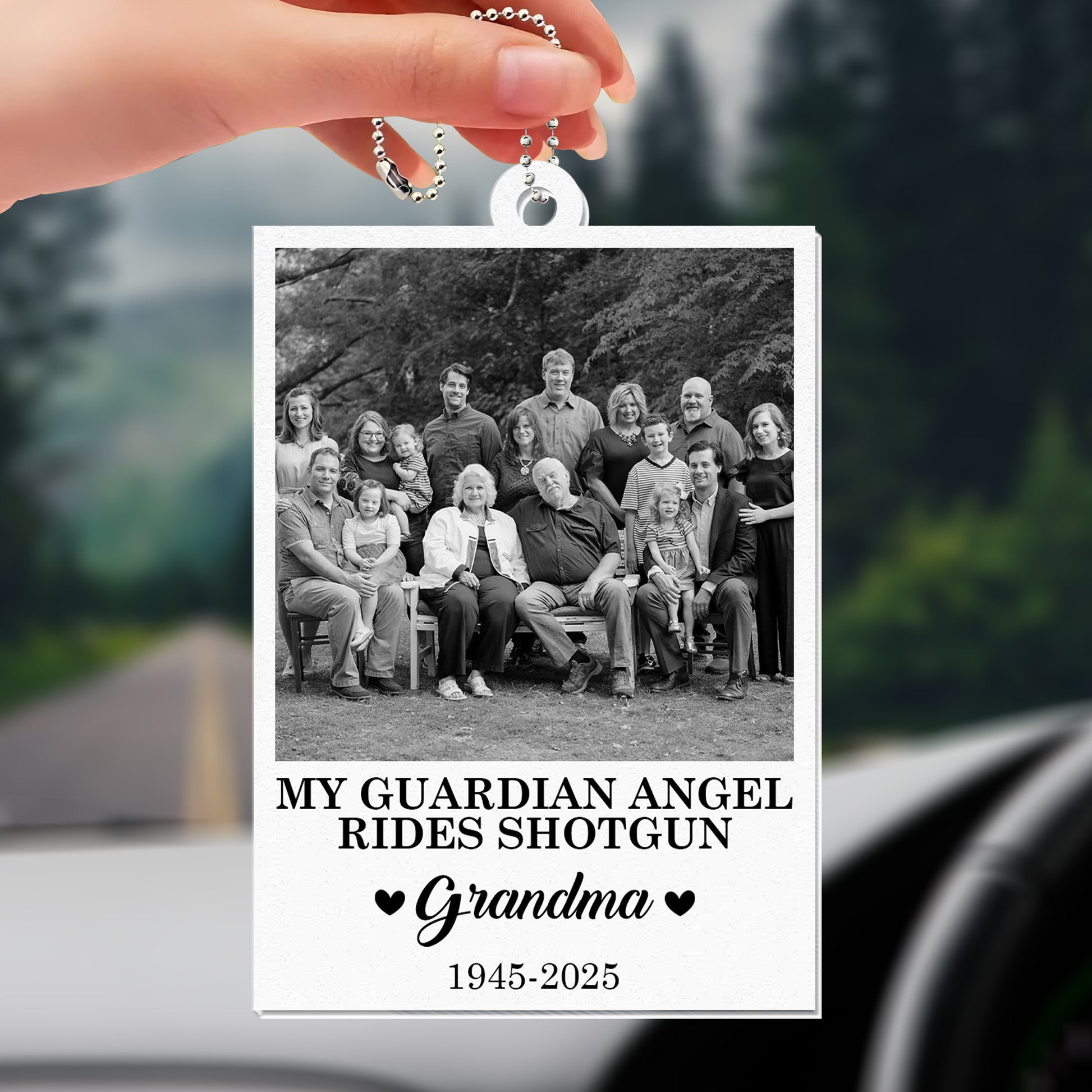 My Guardian Angel Rides Shotgun With Family Portrait