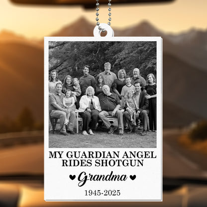 My Guardian Angel Rides Shotgun With Family Portrait