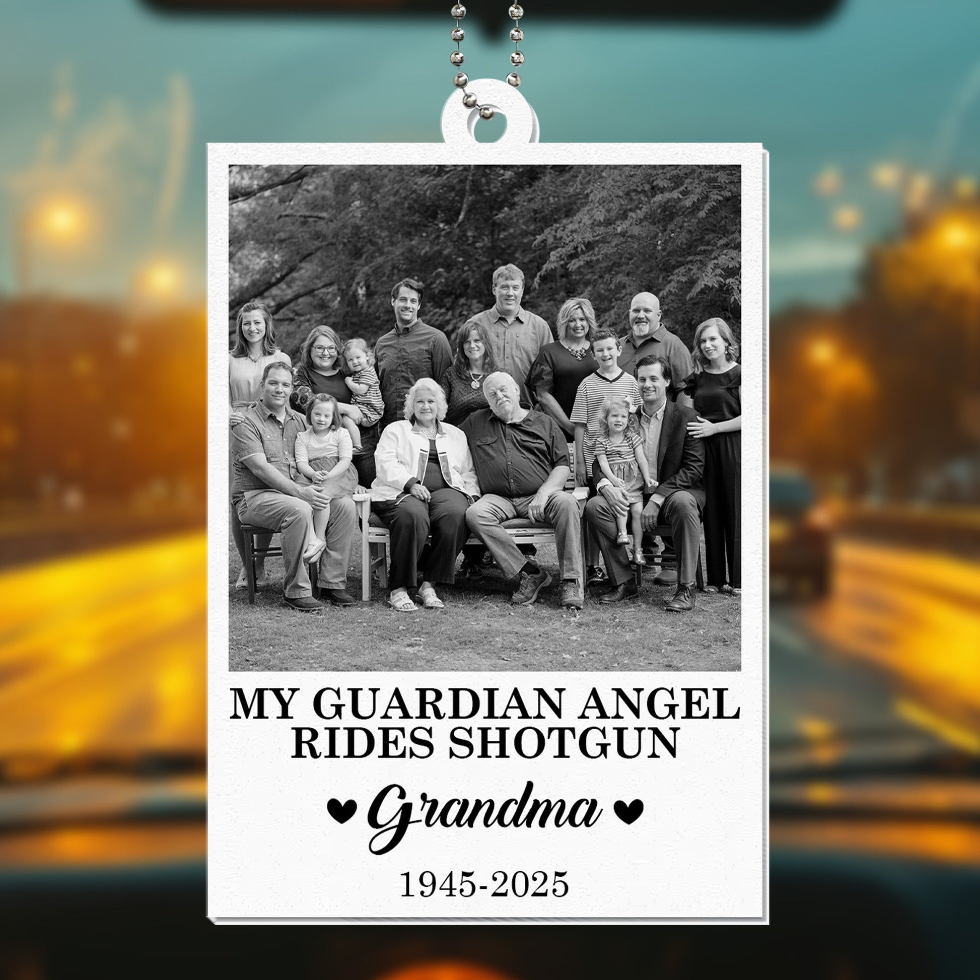 My Guardian Angel Rides Shotgun With Family Portrait