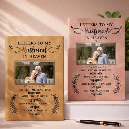 Letters To My Husband In Heaven, Wings, Leaves, Photo Frame