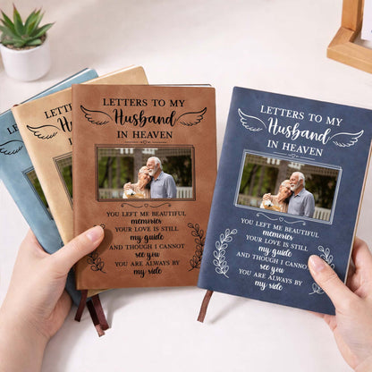 Letters To My Husband In Heaven, Wings, Leaves, Photo Frame