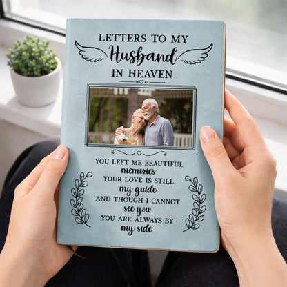 Letters To My Husband In Heaven, Wings, Leaves, Photo Frame