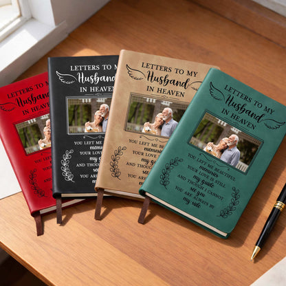 Letters To My Husband In Heaven, Wings, Leaves, Photo Frame