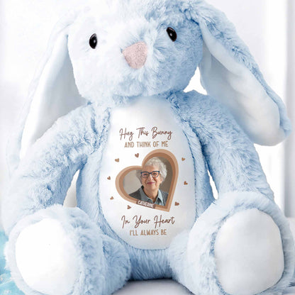 Hug This Bunny And Think Of Me, Heart And Bunny Design