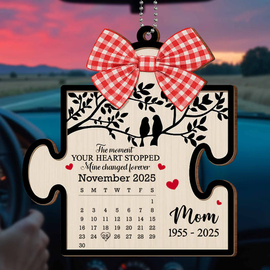 The Moment Your Heart Stopped, Life Changed Forever Puzzle Ornament